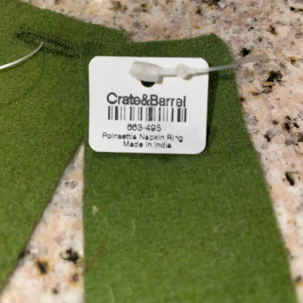 Crate & Barrel Napkin Ring Holders (8)